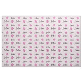 Individuelle Name mit gedruckter Blume des dynamis Stoff (Fat Quarter (45,7 x 55,9 cm))