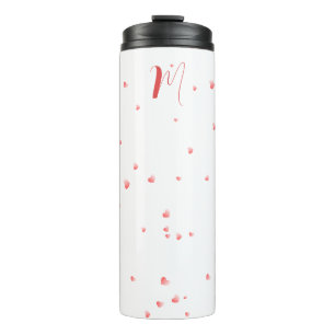 Individuelle Name mit Herzthema Thermal Tumbler Thermosbecher