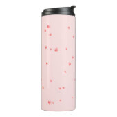 Individuelle Name mit Herzthema Thermal Tumbler Thermosbecher (Nach links gedreht)