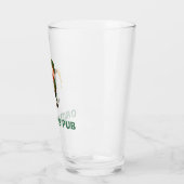 Individuelle Name mit Leprechaun-Bierglas Glas (Links)