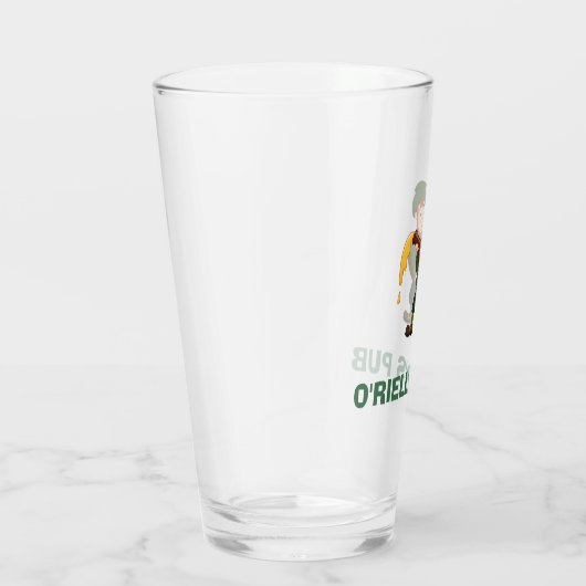 Individuelle Name mit Leprechaun-Bierglas Glas (Rechts)