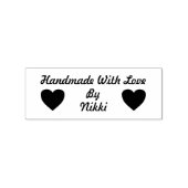 Individuelle Name mit Liebe Briefmarke Gummistempel (Prägung)