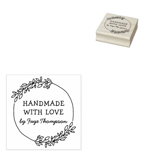 Individuelle Name mit Liebe Gummistempel (Stempel)