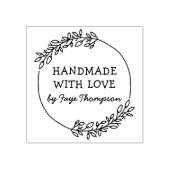 Individuelle Name mit Liebe Gummistempel (Prägung)