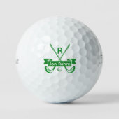 Individuelle Name Mit Monogramm Titleist Pro Golfball (Vorderseite)