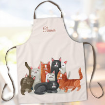 Individuelle Name mit Niedlicher Katze Illustratio
