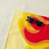 Individuelle Name mit rauchHot Flames Strandtuch (Beispiel)