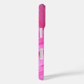 Individuelle Name mit rosa Hibiskus Case-Mate iPhone Hülle (Rückseite / Rechts)