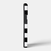 Individuelle Name mit schwarzem und weißem Streife Case-Mate iPhone Hülle (Rückseite / Rechts)