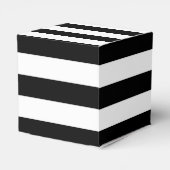 Individuelle Name mit schwarzem und weißem Streife Geschenkschachtel (Rückseite)
