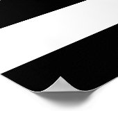 Individuelle Name mit schwarzem und weißem Streife Poster (Ecke)