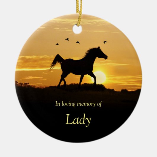 Individuelle Name mit spirituellem Gedicht Keramik Ornament (Vorne)