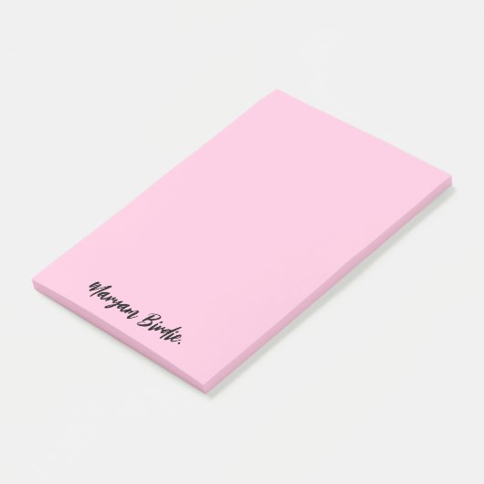 Individuelle Name mit Sticky Post-it Klebezettel (angewinkelt)
