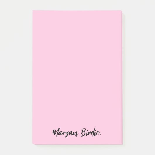 Individuelle Name mit Sticky Post-it Klebezettel (Vorderseite)