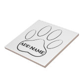 Individuelle Name mit weißer Farbe Fliese (Seite)