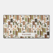 Individuelle Name Mitte Jahrhundert Modernes Zuhau Schreibtischunterlage (Vorderseite)