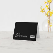 Individuelle Name Mitteilungskarten Pageant Crown (Gelbe Blume)