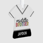 Individuelle Name Mittlerer Bruder Niedlich Person Ornament (Vorderseite)