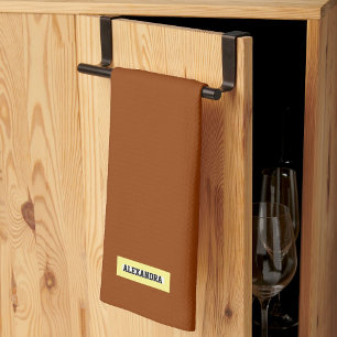 Individuelle Name modern und elegant, monogramm br Geschirrtuch