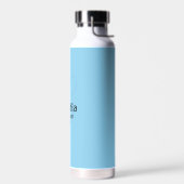 Individuelle Name Modern Wedding Baby Blue Trinkflasche (Links)