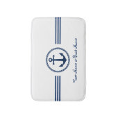 Individuelle Name Moderne Ankerbadematte Badematte (Vorderseite Vertikal)