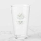 Individuelle Name Moderne florale Girl Kaffee Tass Glas (Rückseite)