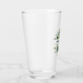 Individuelle Name Moderne florale Girl Kaffee Tass Glas (Rechts)
