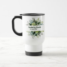Individuelle Name Moderne florale Girl Kaffee Tass