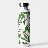 Individuelle Name Moderne Hochzeitszweigstelle Grü Trinkflasche (Links)