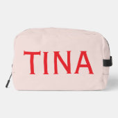 Individuelle Name Moderne Minimalistische Kosmetik Waschbeutel (Rückseite)