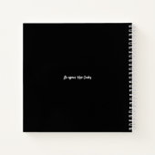 Individuelle Name Moderne Striche Skizze Buch (Rückseite)