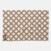 Individuelle Name Moderne trendige Muster weiß bra Geschirrtuch (Horizontal)