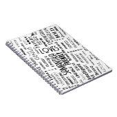 Individuelle Name Moderne Wortkunst ergänzen Ihre Notizblock (Rechte Seite)