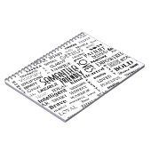 Individuelle Name Moderne Wortkunst ergänzen Ihre Notizblock (Linke Seite)