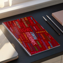 Individuelle Name Moderne Wortkunst ergänzen Ihre  Notizblock