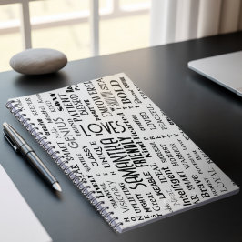 Individuelle Name Moderne Wortkunst ergänzen Ihre  Notizblock