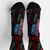 Individuelle Name Moderne Wortkunst ergänzen Ihre Socken (Oben)