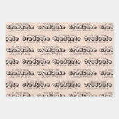 Individuelle Name Moderner Abschluss Geschenkpapier Set (Vorderseite)