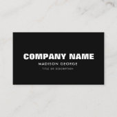 Individuelle Name - Moderner Minimalismus in den s Visitenkarte (Vorderseite)