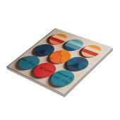 Individuelle Name Modernes geometrisches Muster de Fliese (Seite)