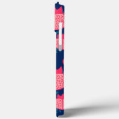 Individuelle Name Modernes Granatapfelmuster Case-Mate iPhone Hülle (Rückseite / Links)