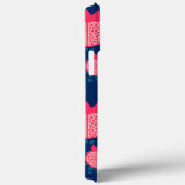 Individuelle Name Modernes Granatapfelmuster Case-Mate iPhone Hülle (Rückseite / Rechts)