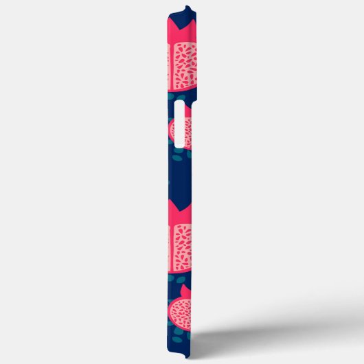 Individuelle Name Modernes Granatapfelmuster Case-Mate iPhone Hülle (Rückseite / Rechts)