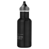 Individuelle Name Modernes Typografie-Wörterbuch Edelstahlflasche (Rechts)