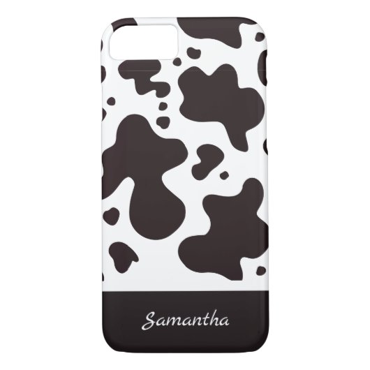 Individuelle Name| Modernes und Niedliches Kuhmust Case-Mate iPhone Hülle (Rückseite)