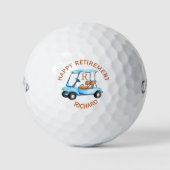 Individuelle Name Monogram Cart Golfball (Vorderseite)