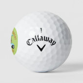 Individuelle Name Monogram Cart Golfball (Logo)