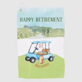 Individuelle Name Monogram-Clubs Golfhandtuch