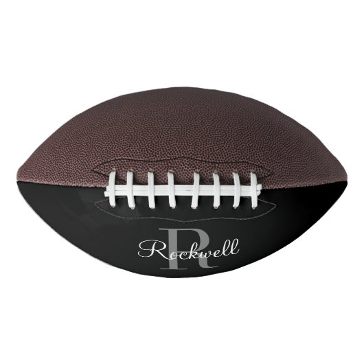 Individuelle Name Monogram Football (Vorderseite)