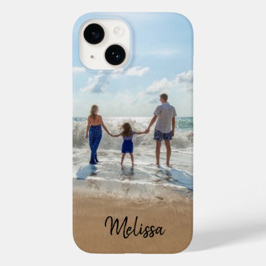 Individuelle Name Monogram Foto Case-Mate iPhone F Hülle (Rückseite)